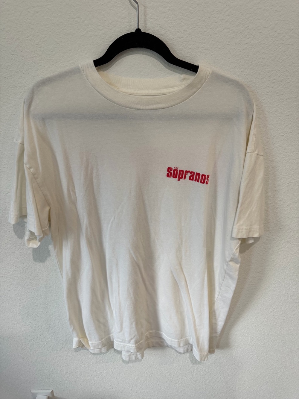 Abercrombie & Fitch White Short-Sleeve Sopranos Tee